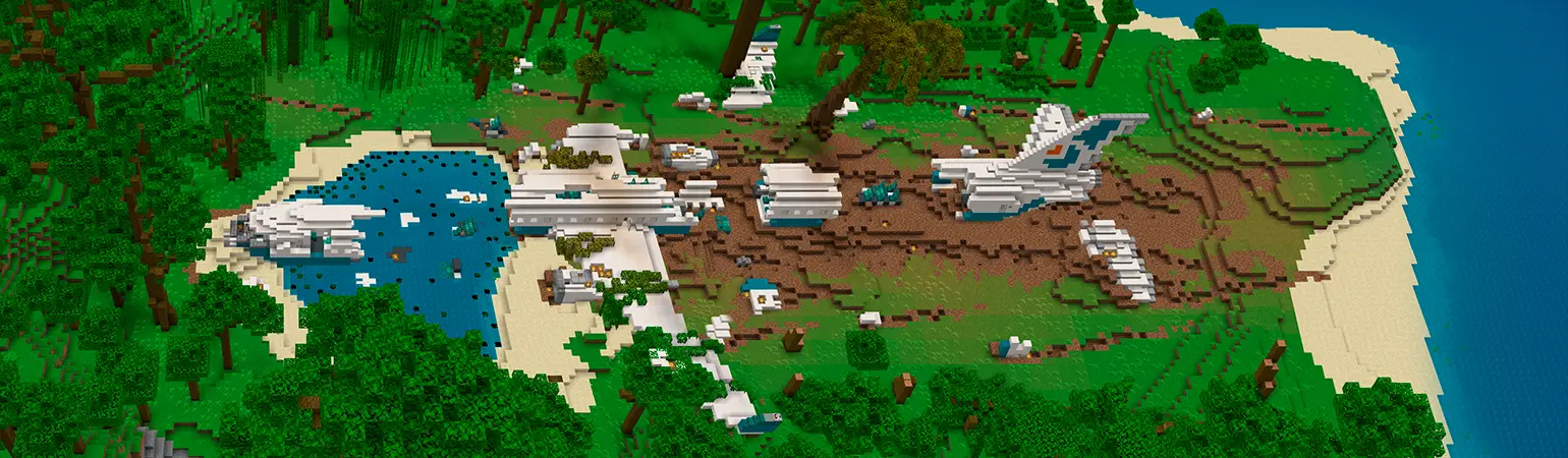 Крушение самолета panorama