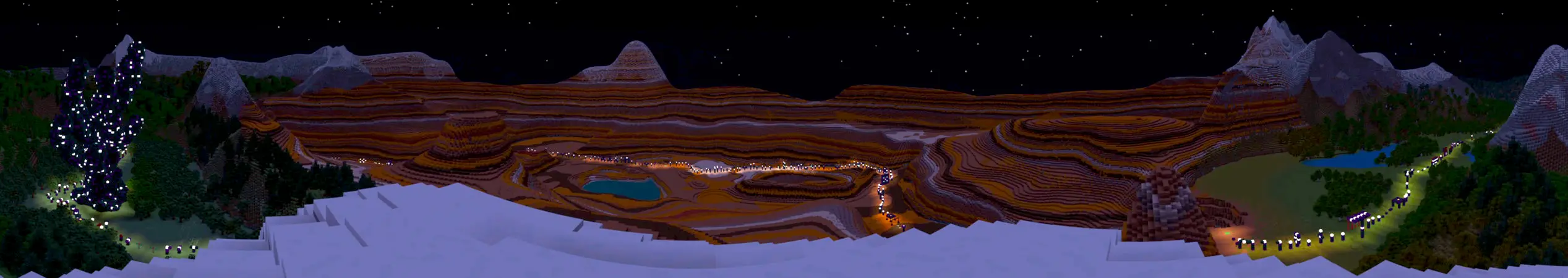 Полуночный паркур panorama