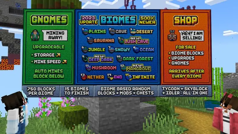 Скриншот Skyblock с одним блоком №1