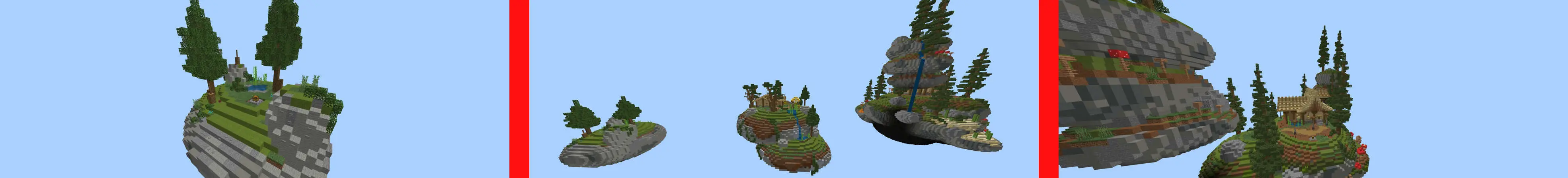 Skyblock: нубы против профи против хакеров panorama