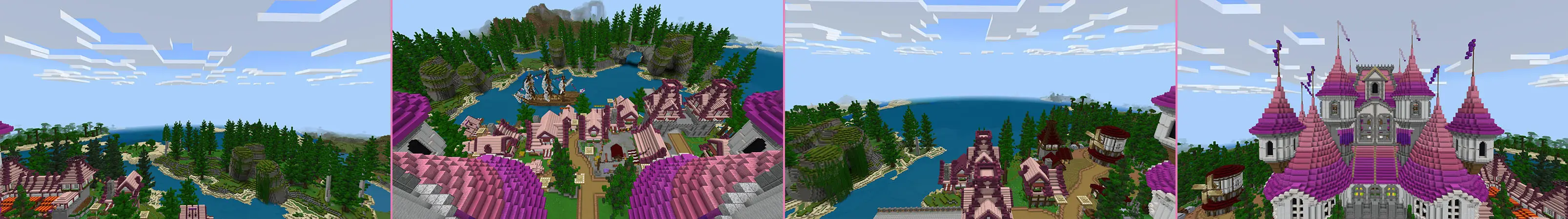 Розовый замок panorama