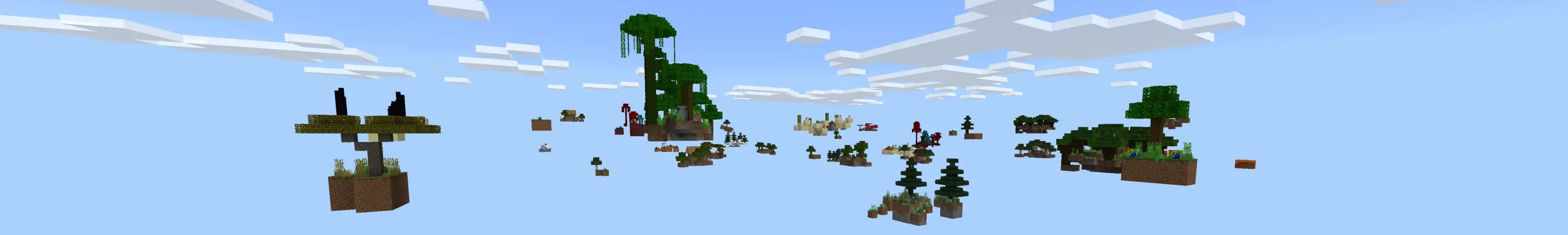 Skyblock: радужные блоки удачи panorama