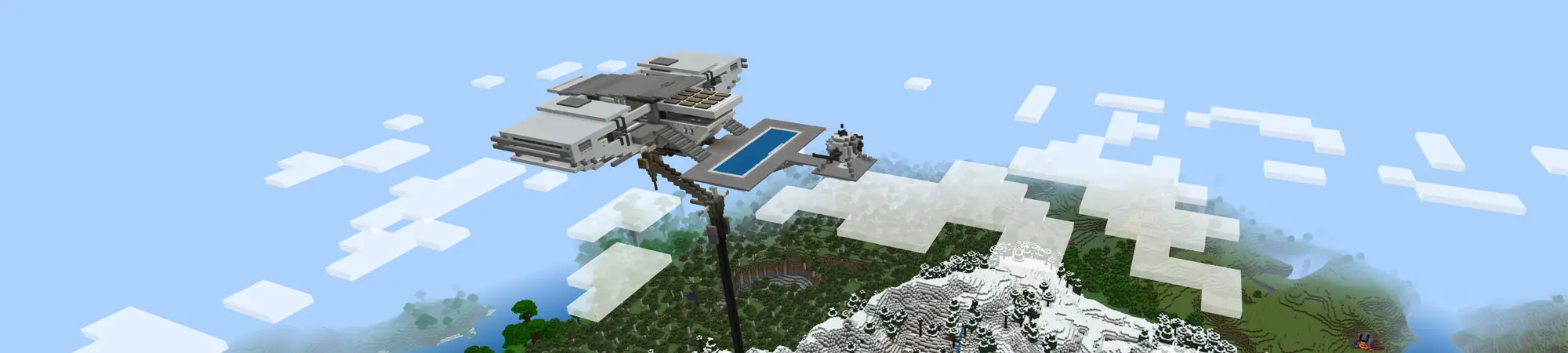 Современная база на небе! panorama