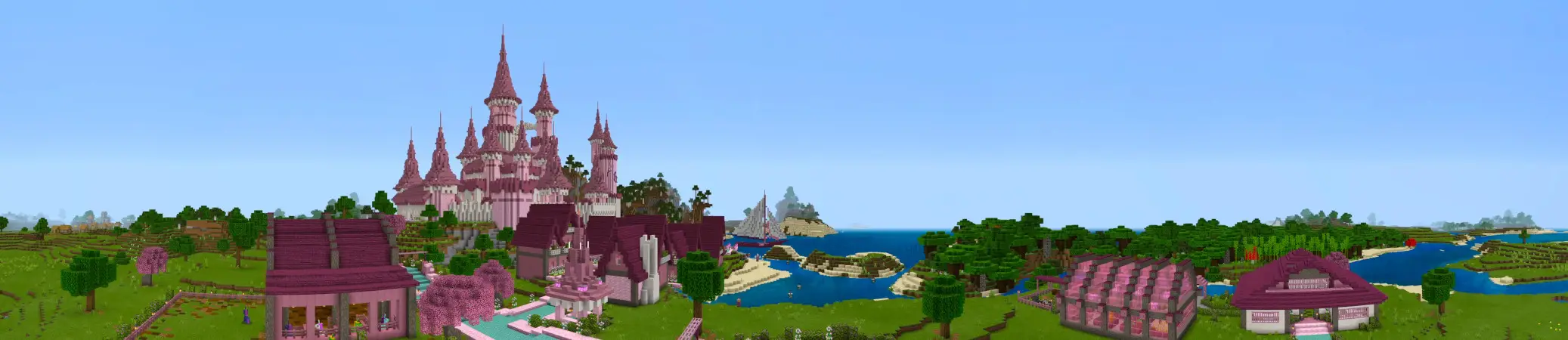 Розовый дворец panorama