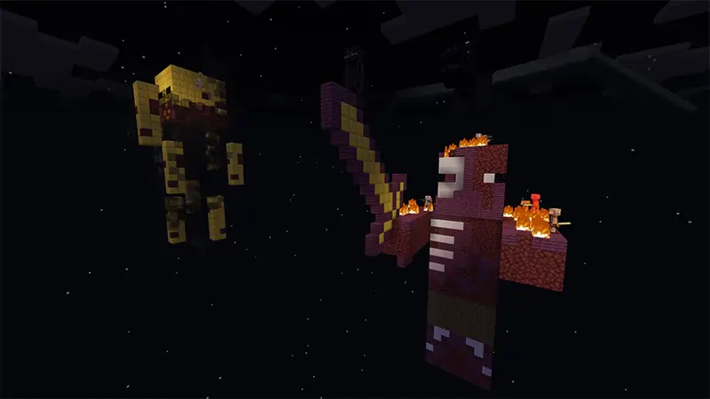 Скриншот Skyblock с мобами №2