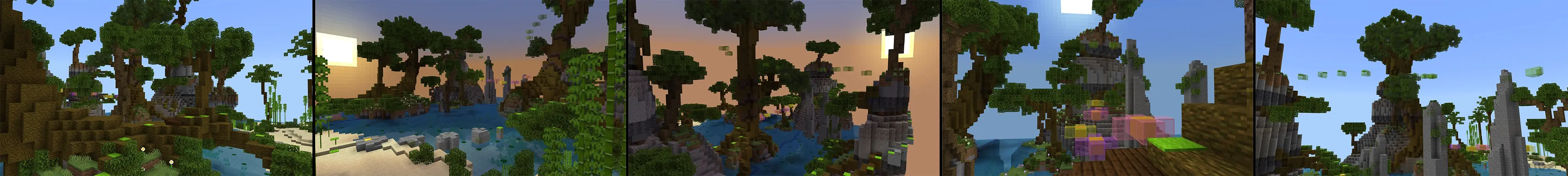 Мегапаркур в джунглях panorama