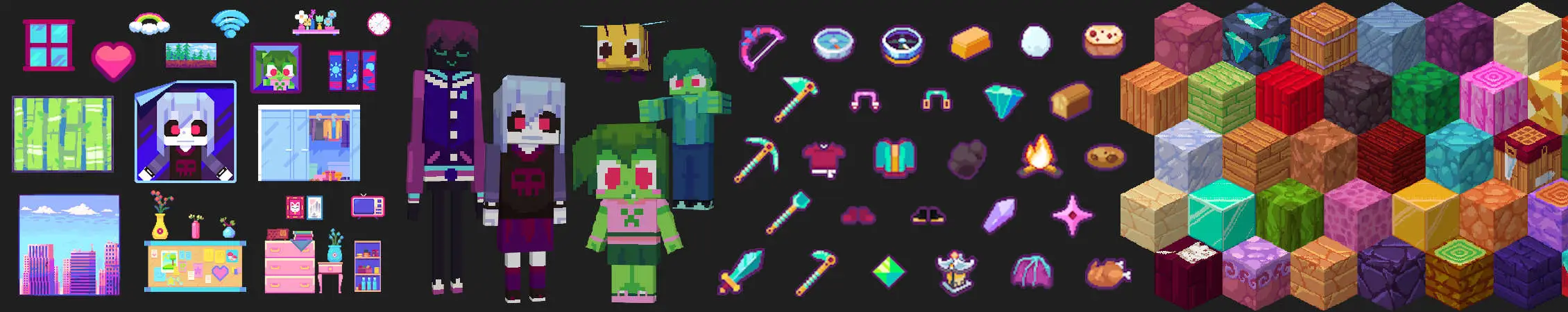 Ультранабор текстур «Мобы-подростки» panorama