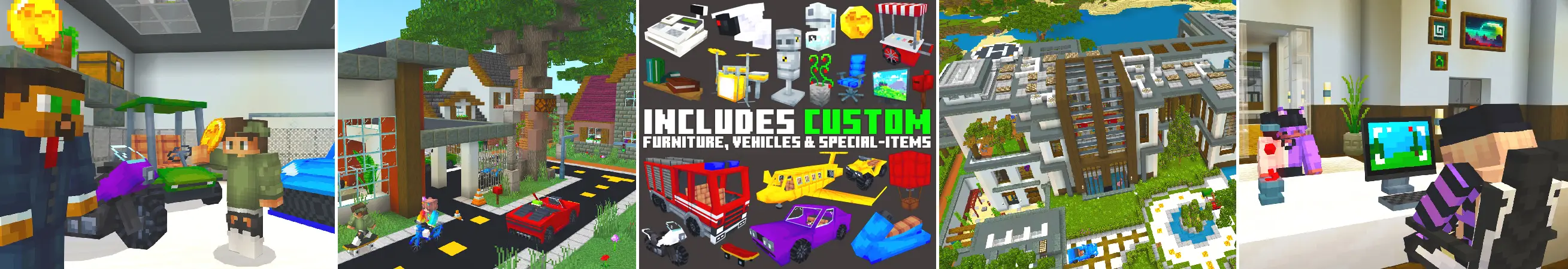 Современный особняк panorama