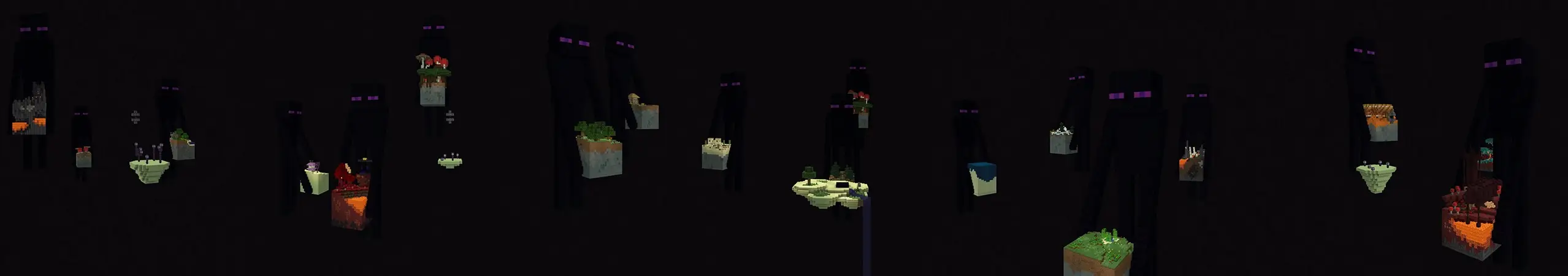 Skyblock странника Края panorama