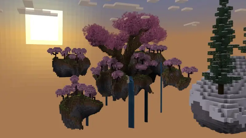 Скриншот Skyblock с одним блоком №7