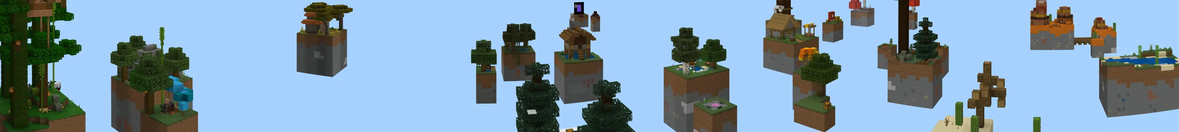 Skyblock: биомы panorama