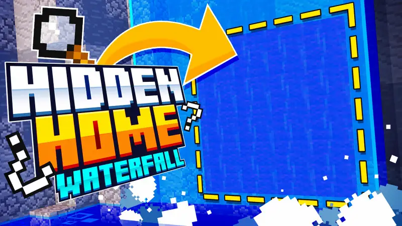 Скрытый дом под водопадом