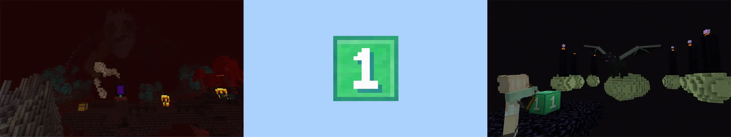 Выживание с одним блоком panorama