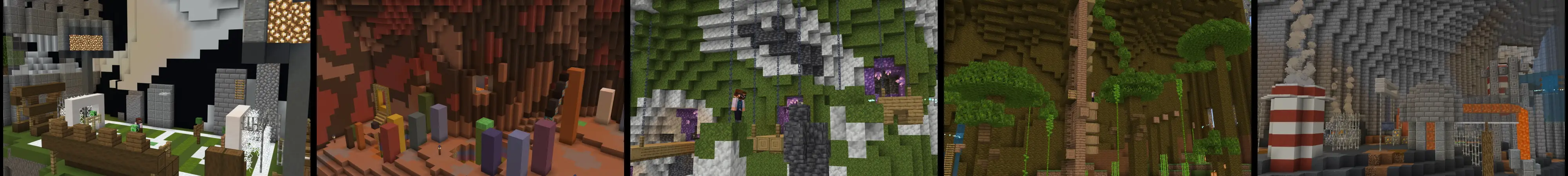 Спиральный паркур panorama