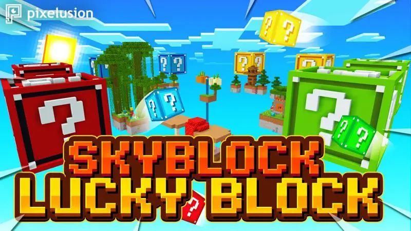 Skyblock с блоками удачи