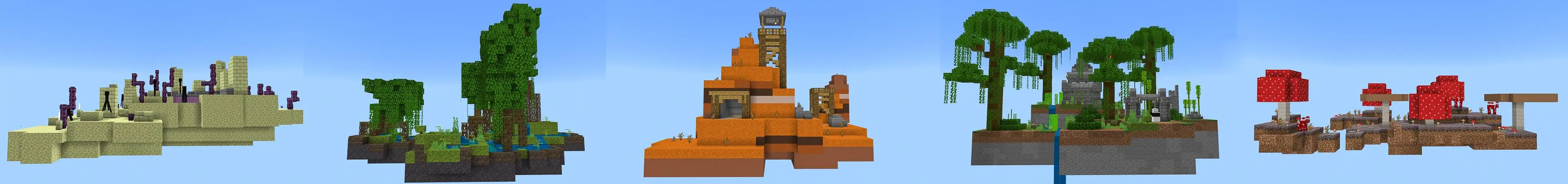 Skyblock: криперы panorama