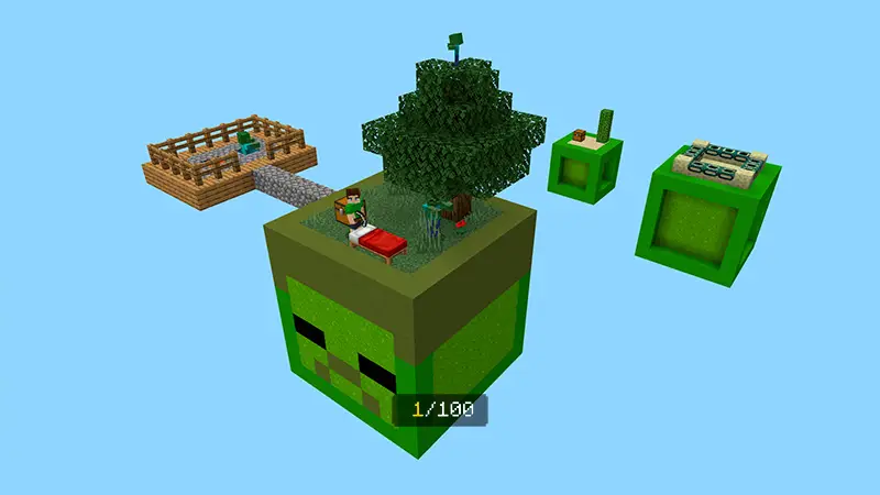 Скриншот 100 дней нашествия зомби в Skyblock №1
