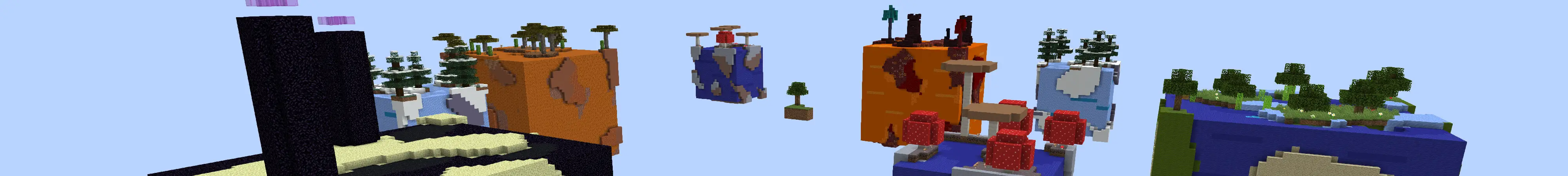 Skyblock: кубические планеты panorama