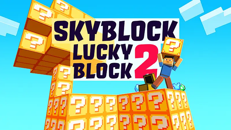 Skyblock с блоками удачи 2