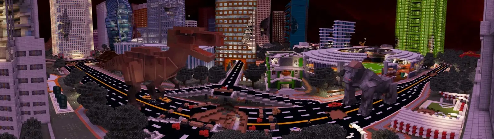 Горилла против тираннозавра panorama