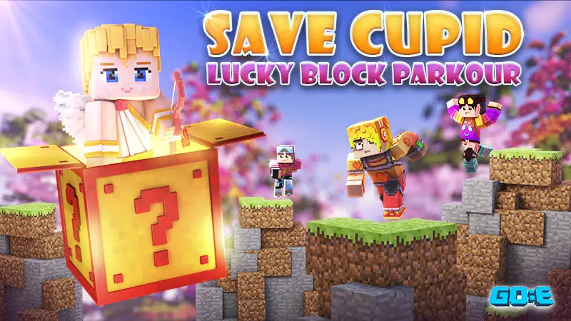 Паркур: блоки удачи — спасти Купидона