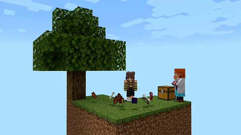 Скриншот Skyblock: СЛУЧАЙНАЯ ДОБЫЧА! №1