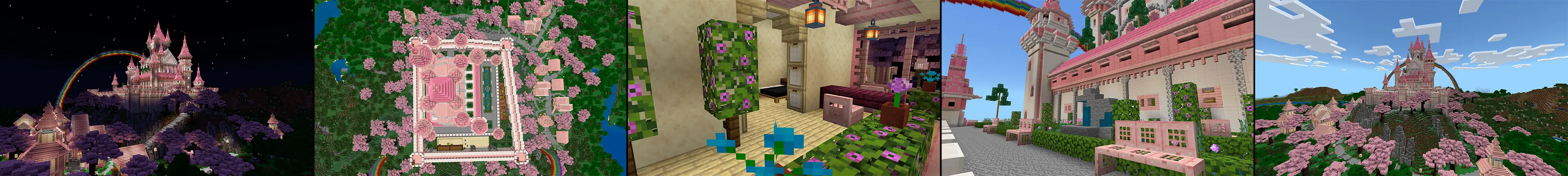 Замок Цветущей вишни panorama