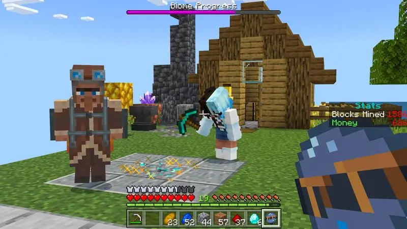 Скриншот Skyblock с одним блоком №3