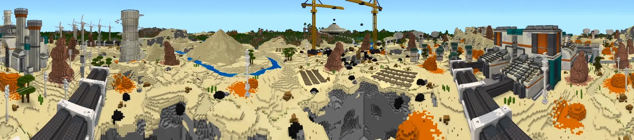 Научно-фантастический город panorama