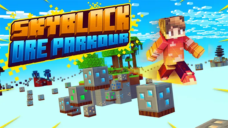 Skyblock: паркур за рудой