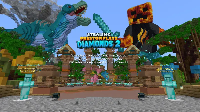 Скриншот Кража алмазов у блогера Preston 2 №1