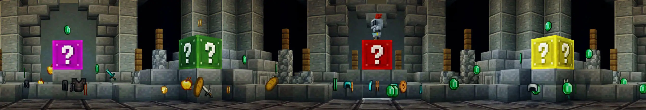 Подземелье блоков удачи panorama