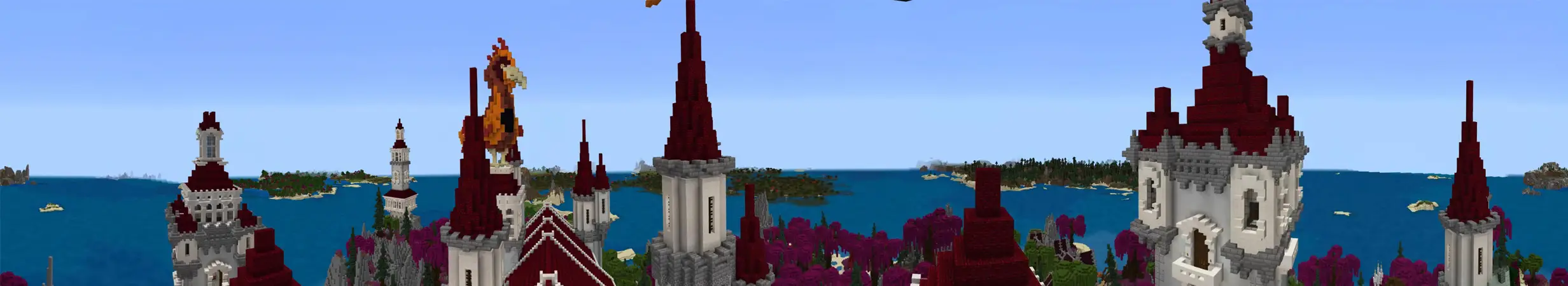 Замок фиалок panorama