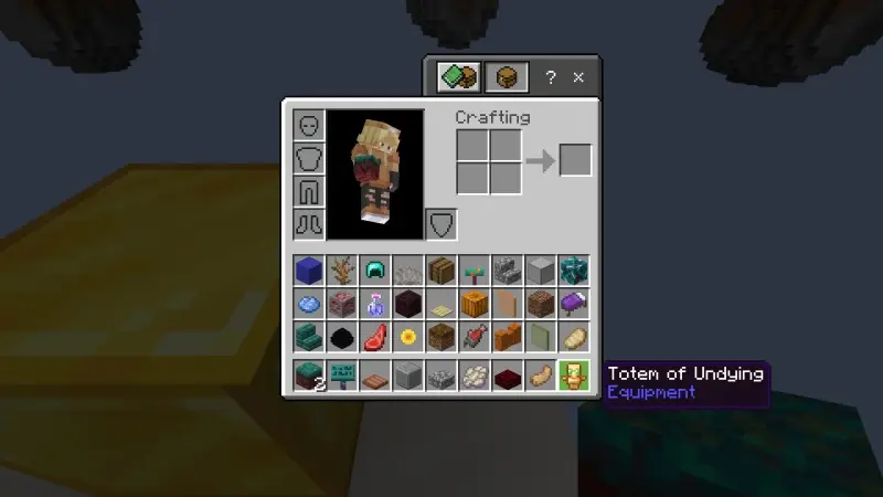 Скриншот Испытание «Один блок» Skyblock №2