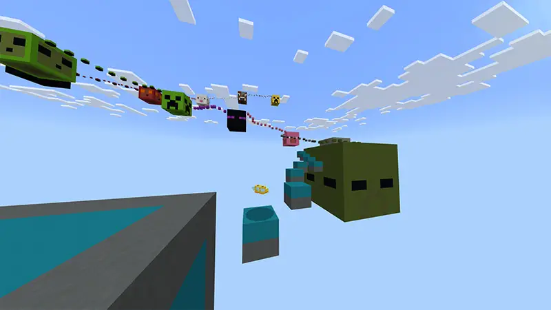 Скриншот Паркур по головам мобов №4