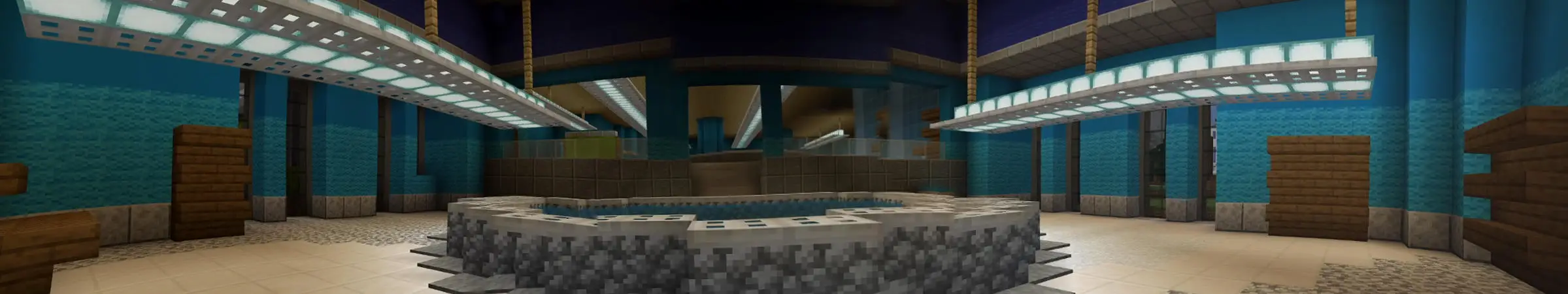 Посещение океанариума panorama