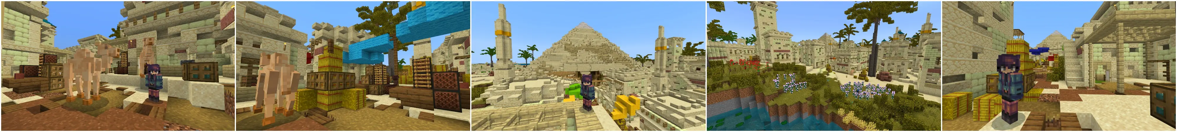 Жизнь египетского города panorama