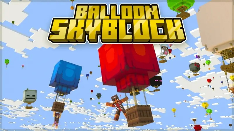 Воздушный шар из Skyblock