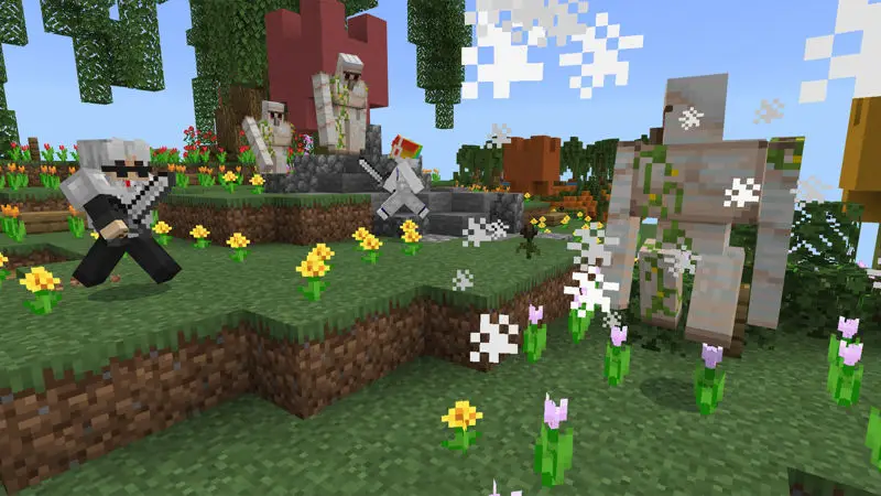 Скриншот Skyblock: новички против профи №1