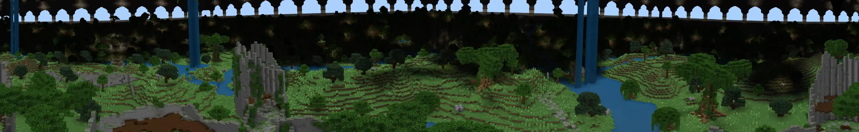 Королевская битва с блоками удачи panorama