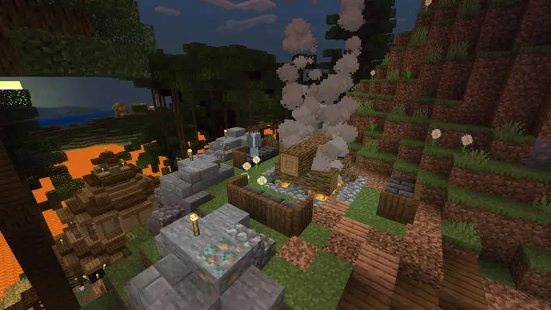 Скриншот Выживание на острове лавы №2