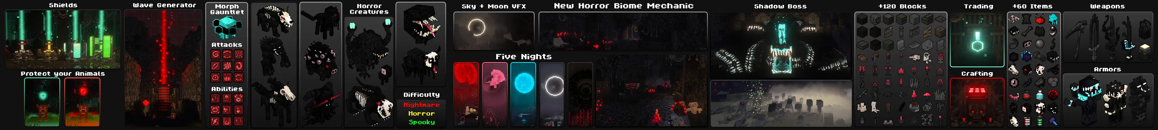 Ужасные существа Add-On panorama