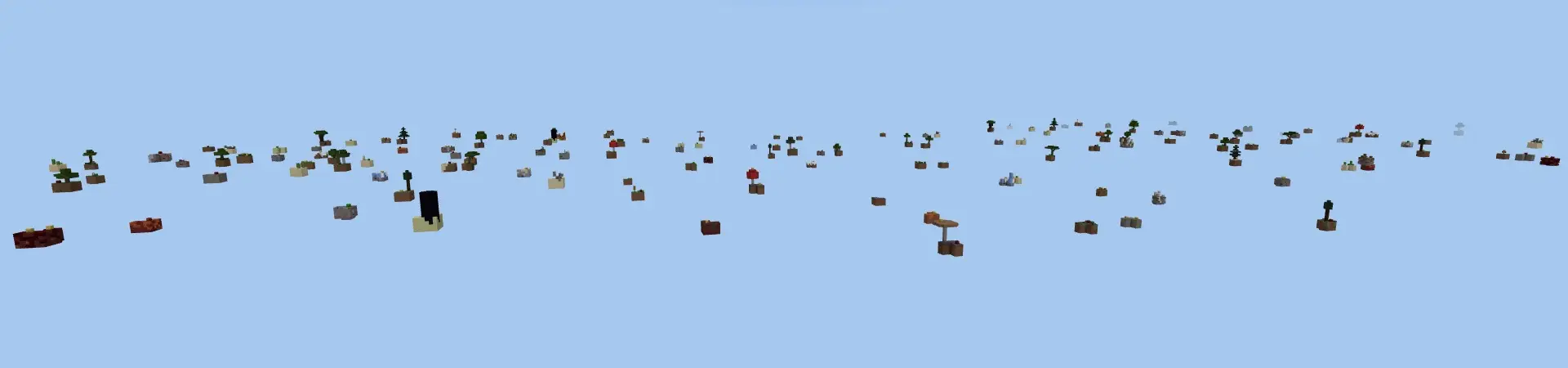 Skyblock с создаваемыми блоками удачи panorama