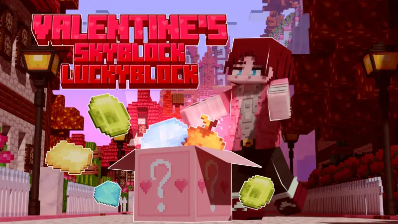 Блок удачи в Skyblock: День святого Валентина