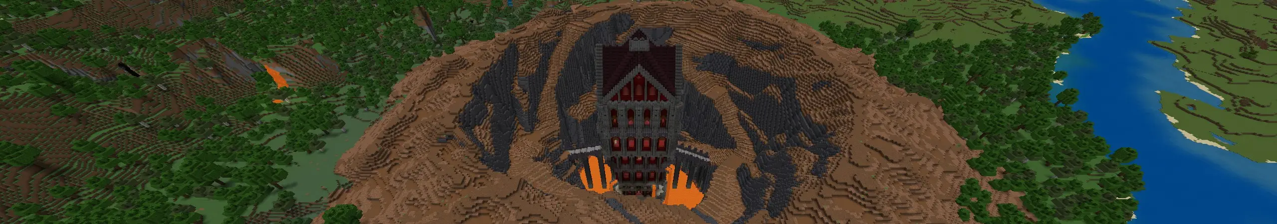 База в кратере panorama