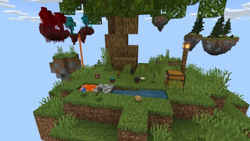 Скриншот Skyblock: случайная добыча №1