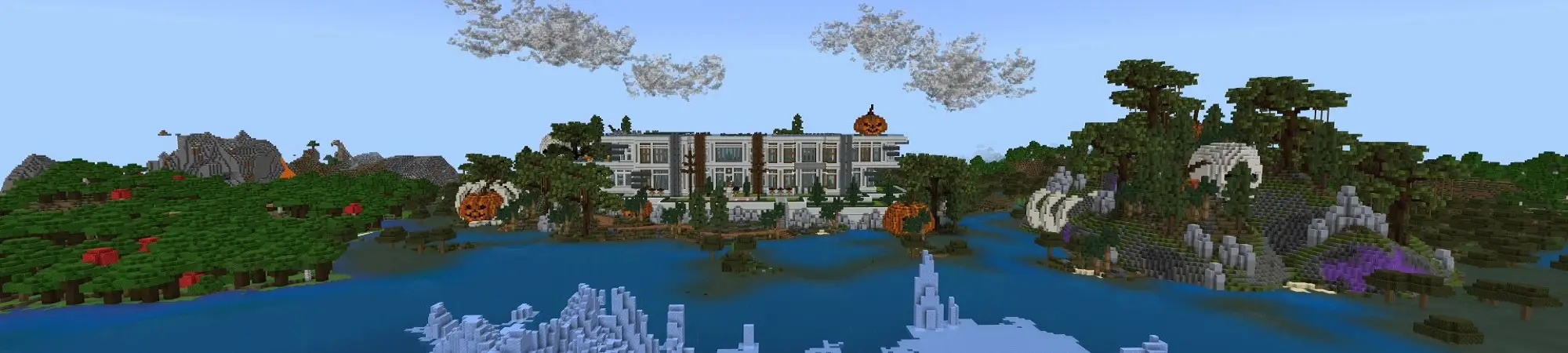 Особняк в духе Хэллоуина panorama