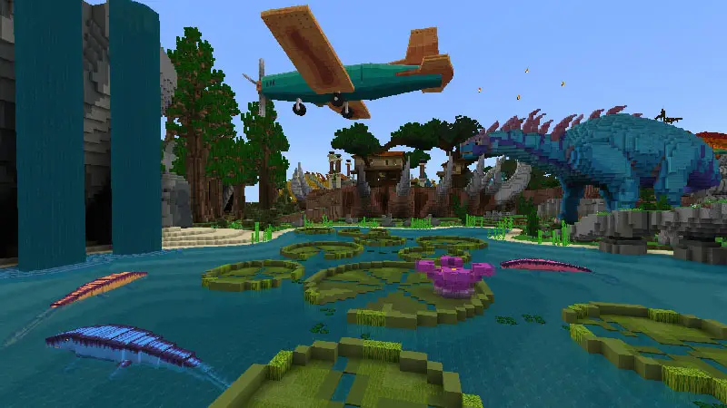 Скриншот Preston и создаваемые динозавры №3