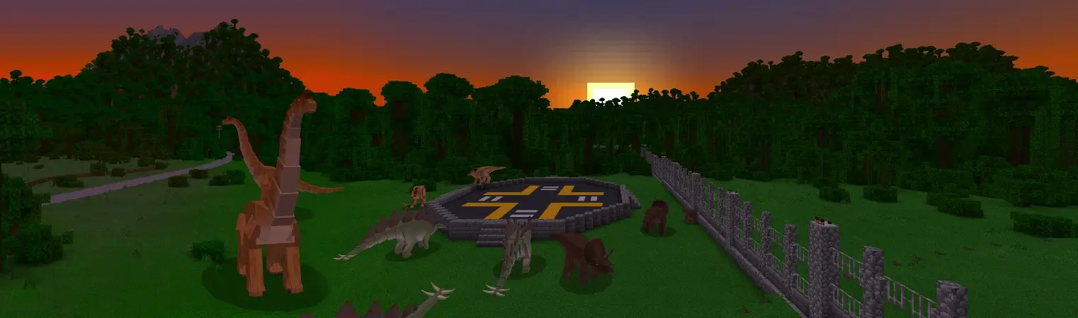 Выживание среди динозавров panorama