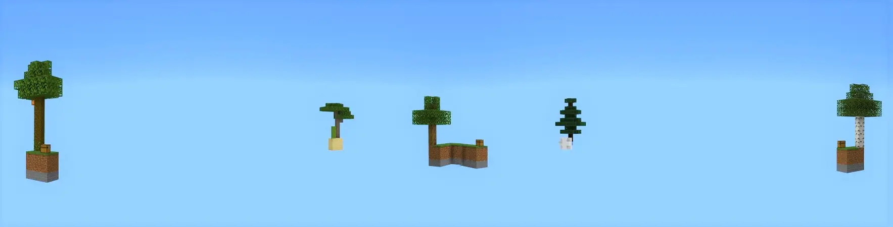 Классическая игра Skyblock panorama